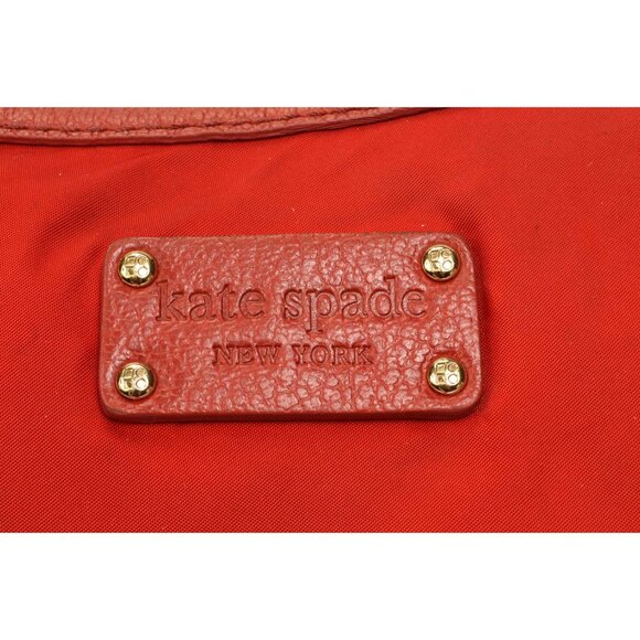 Kate Spade Red Nylon/Leather Trim Shoulder Bag - Picture 8 of 14